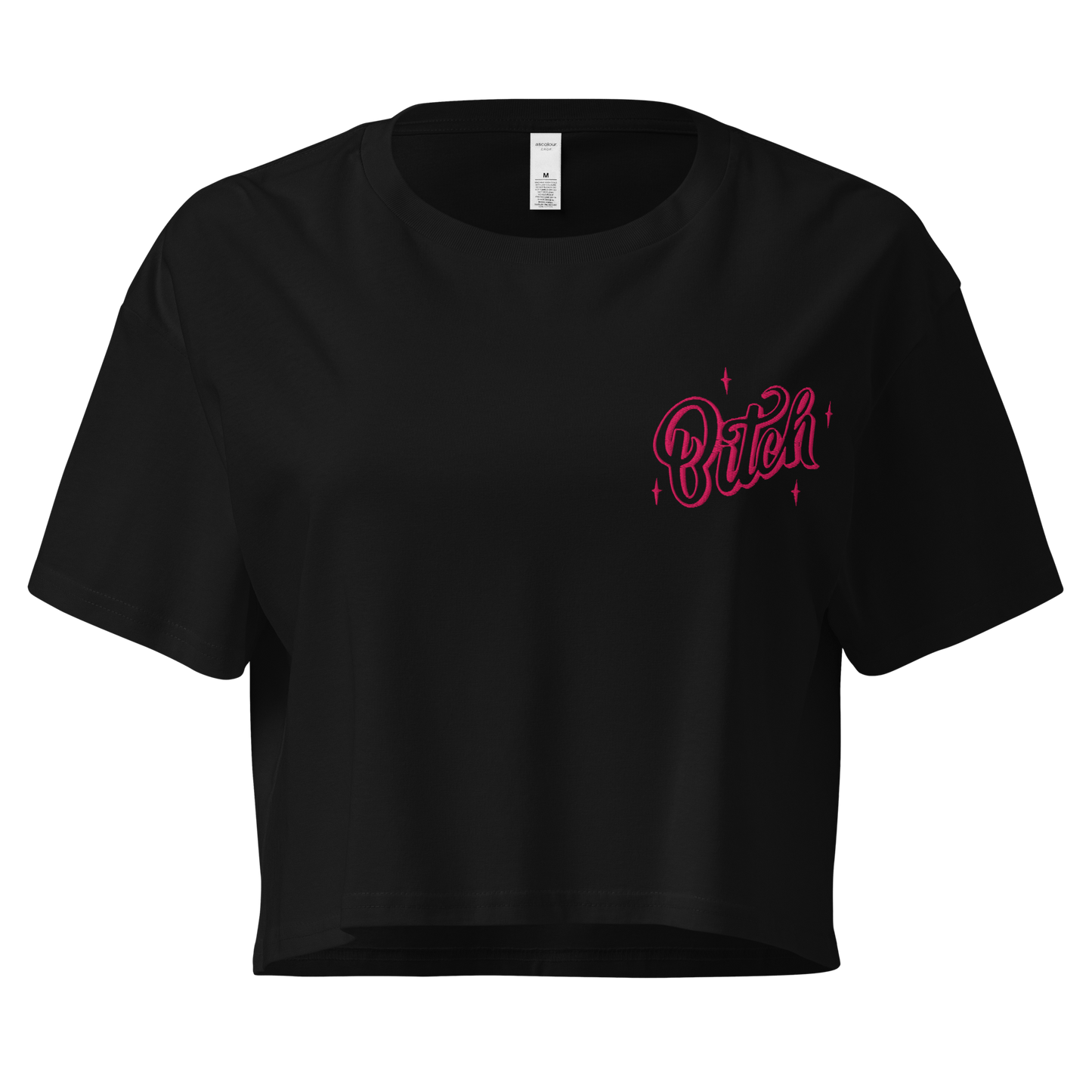 Magical Bitch Embroidered Crop Top