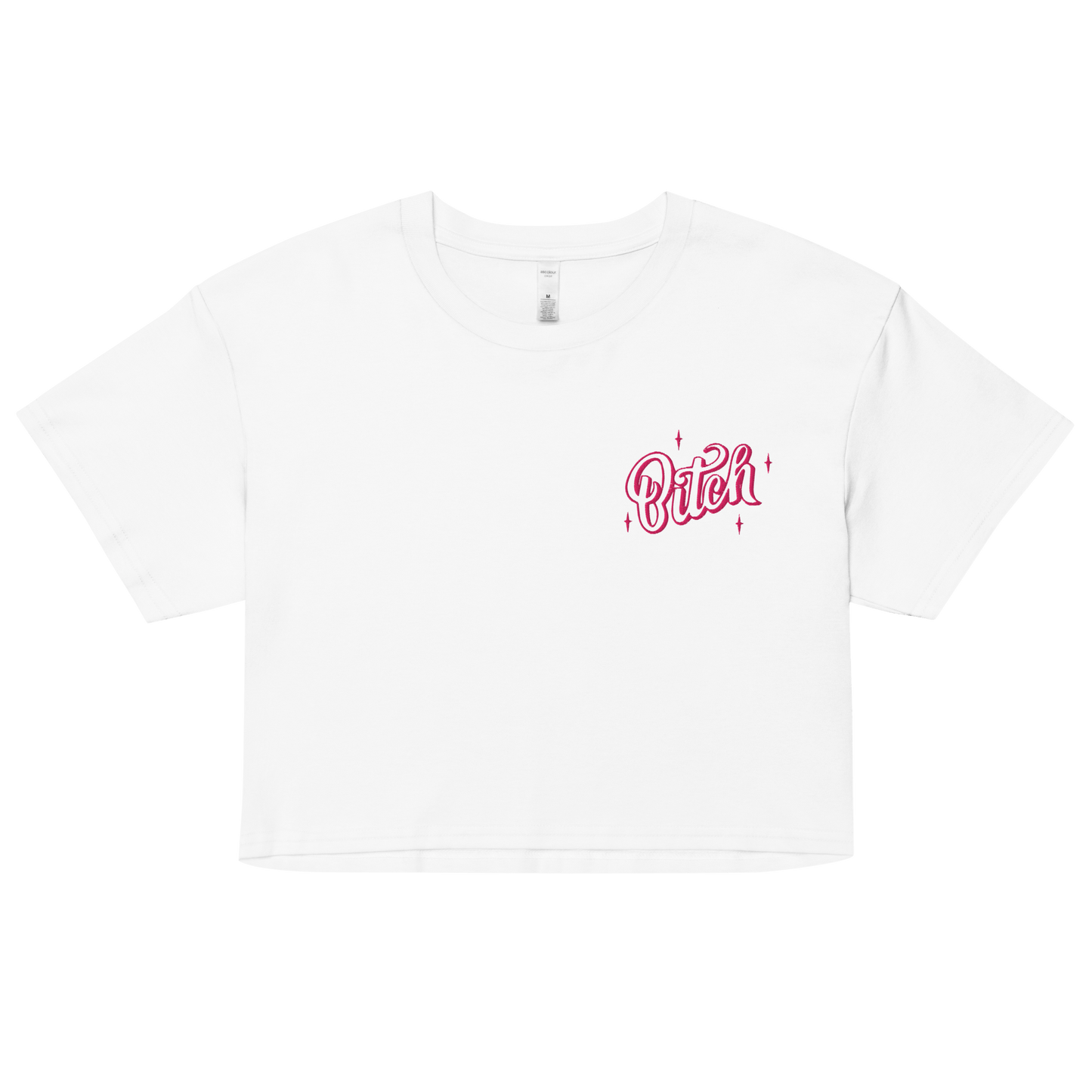 Magical Bitch Embroidered Crop Top