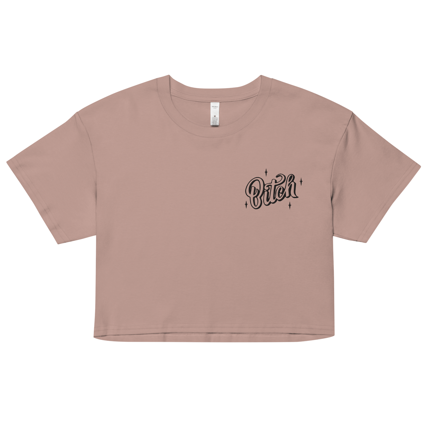 Magical Bitch Embroidered Crop Top