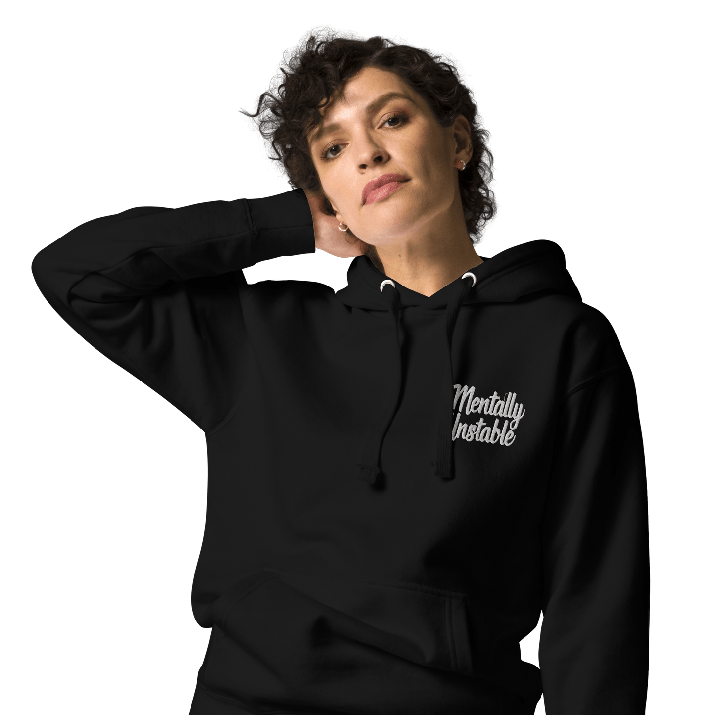 Mentally Unstable Embroidered Hoodie