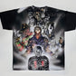RageOn Horror Movie Icons All Over Print Tee Shirt Haunted Fire Portrait 5X