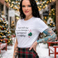 NGOrder ✦ Graphic Tee ✦ White Short Sleeve Crew Neck Cotton Holiday Humor S NWT