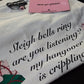 NGOrder ✦ Graphic Tee ✦ White Short Sleeve Crew Neck Cotton Holiday Humor S NWT