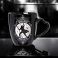 Witch & Warlock Black China Mug Set W/ Matching Coasters Moon & Bat Design -  - Cups