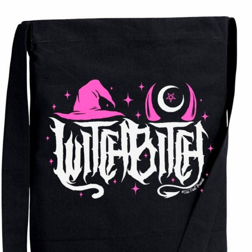 Witch Bitch Crossbody Sling Tote Bag