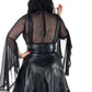 Killstar Marked High Waisted Mini Skirt Suspender Faux Leather Skater XS