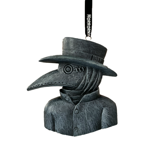 Plague Doctor Flatback Ornament - Medieval Horror Decoration - Gothic Halloween Ornament