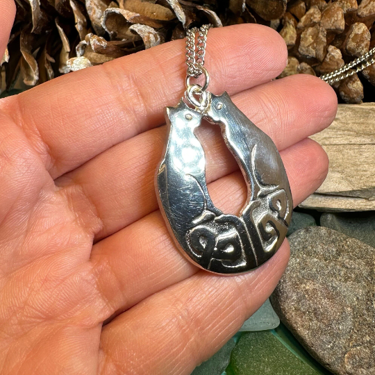 Celtic Cats Necklace -  - Pendant