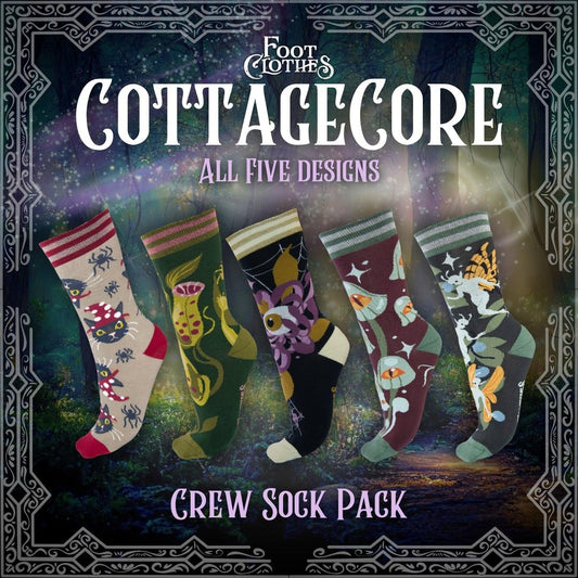 Cottagecore Crew Sock Pack | 5 Designs -  - Sock Pack