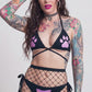 Club Exx Freak On A Treat Lingerie Bikini Set - Black & Purple