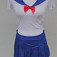 Sea Me Shine Sailor Moon Costume Set with Sheer Mesh Top & Pleated Mini Skirt