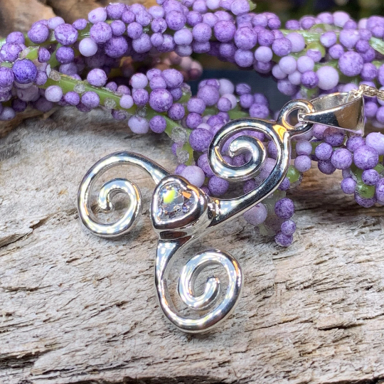 Celtic Spiral Love Necklace -  - Pendant