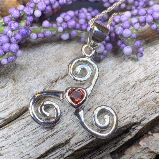 Celtic Spiral Love Necklace -  - Pendant