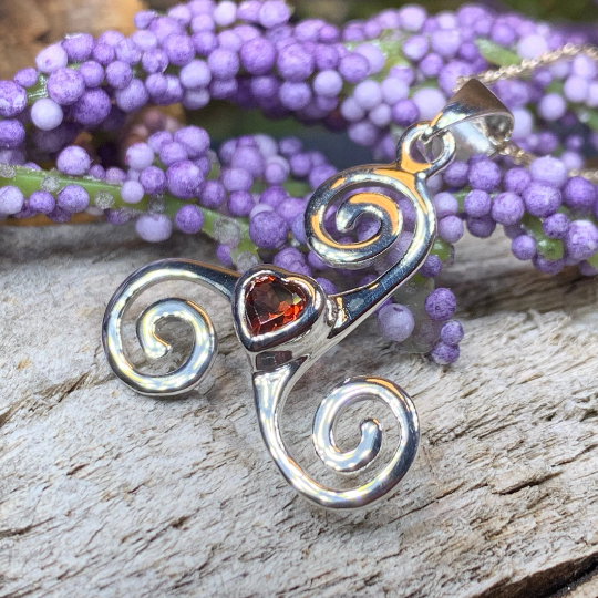 Celtic Spiral Love Necklace -  - Pendant