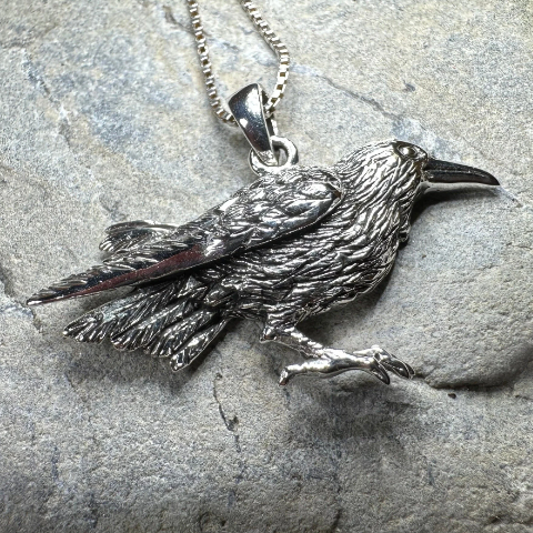 Eir Raven Necklace -  - Pendant