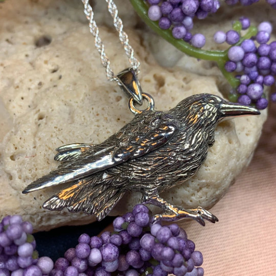 Eir Raven Necklace -  - Pendant