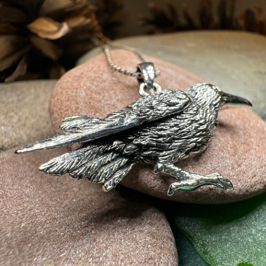 Eir Raven Necklace -  - Pendant