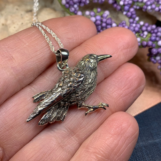 Eir Raven Necklace -  - Pendant