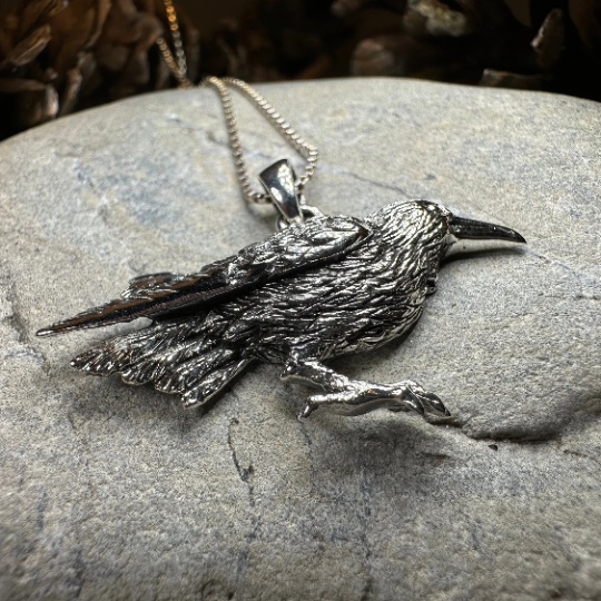 Eir Raven Necklace -  - Pendant