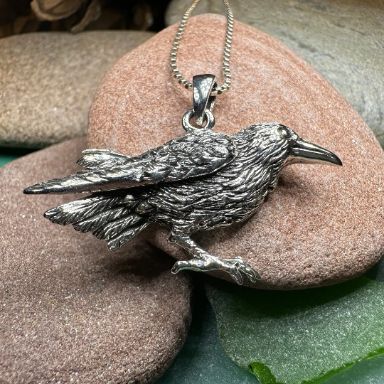Eir Raven Necklace -  - Pendant