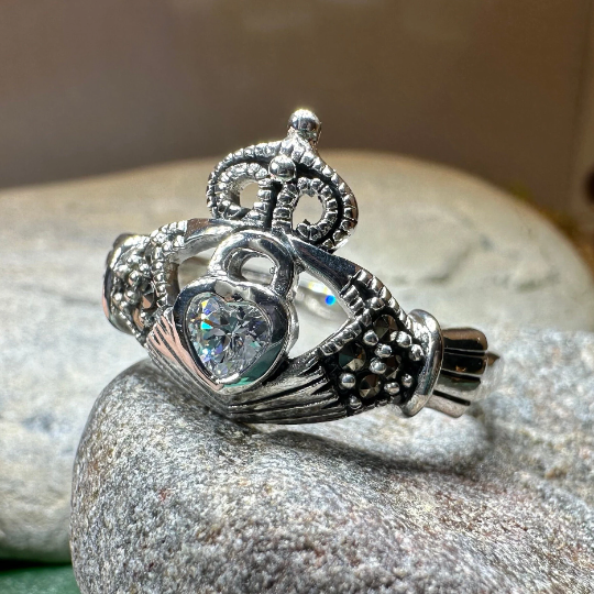 Devotion Marcasite Claddagh Ring -  - Ring