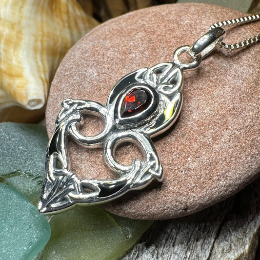 Cordelia Trinity Knot Necklace -  - Pendant