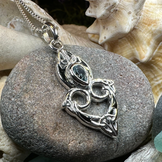 Cordelia Trinity Knot Necklace -  - Pendant