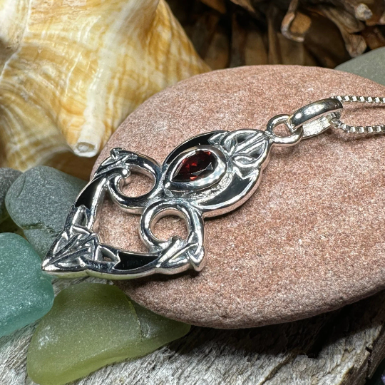 Cordelia Trinity Knot Necklace -  - Pendant