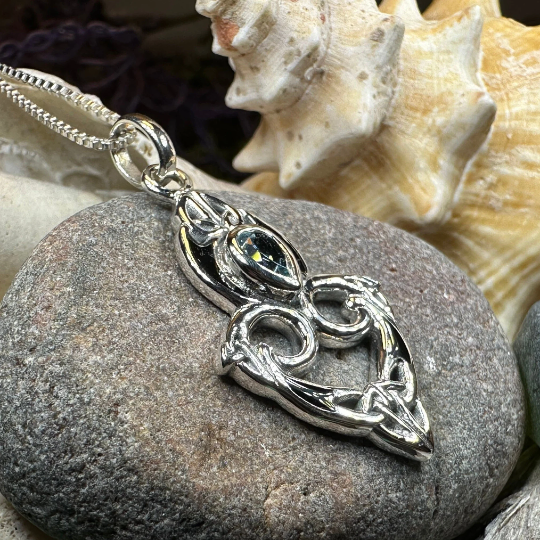 Cordelia Trinity Knot Necklace -  - Pendant