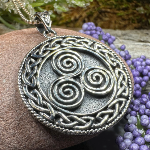 Adalgard Celtic Spiral Necklace -  - Pendant