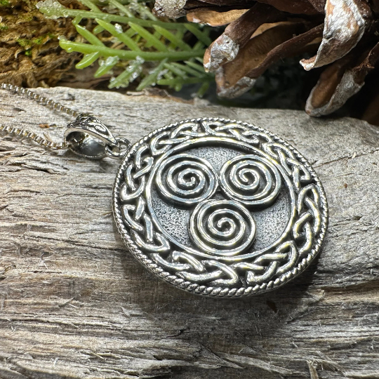 Adalgard Celtic Spiral Necklace -  - Pendant
