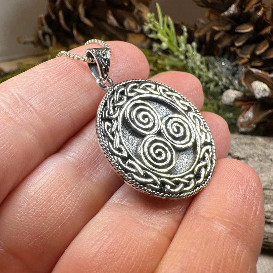 Adalgard Celtic Spiral Necklace -  - Pendant