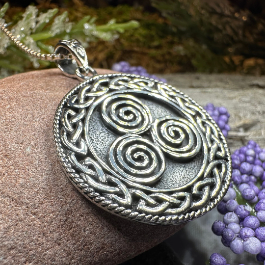 Adalgard Celtic Spiral Necklace -  - Pendant