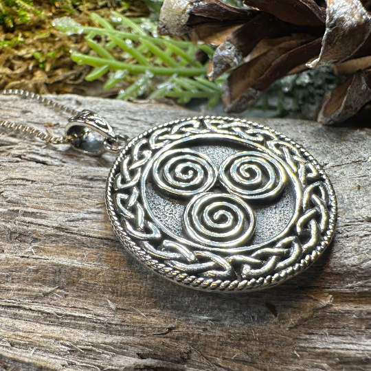 Adalgard Celtic Spiral Necklace -  - Pendant