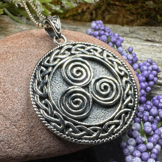Adalgard Celtic Spiral Necklace -  - Pendant