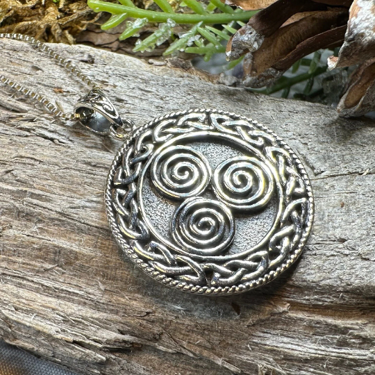 Adalgard Celtic Spiral Necklace -  - Pendant