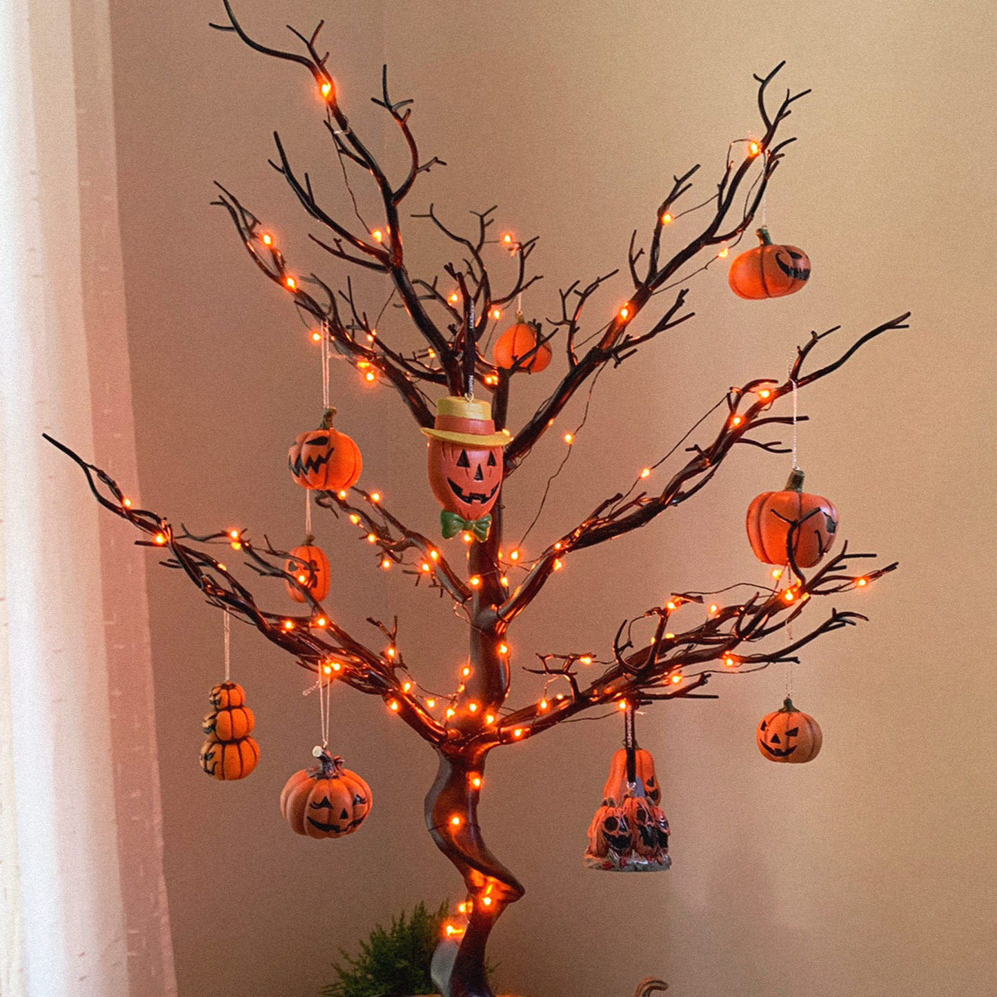 Horrornaments Tree - Gothic Halloween Display Tree - Horror Ornament Stand
