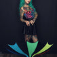 Batwing Pagoda Umbrella [Goth Rainbow] -  - Umbrellas
