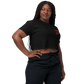 Punk's Not Dead Embroidered Crop Top