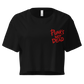 Punk's Not Dead Embroidered Crop Top