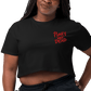 Punk's Not Dead Embroidered Crop Top
