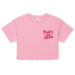 Punk's Not Dead Embroidered Crop Top