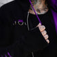 Split Mage Hoodie [Black/Purple] -  - Hoodies
