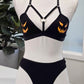 Trickz N Treatz Freak On A Treat Jack O Lantern Panty Lingerie Set Black Orange S