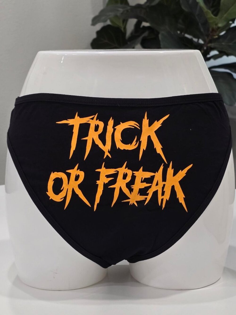 Trickz N Treatz Freak On A Treat Jack O Lantern Panty Lingerie Set Black Orange S