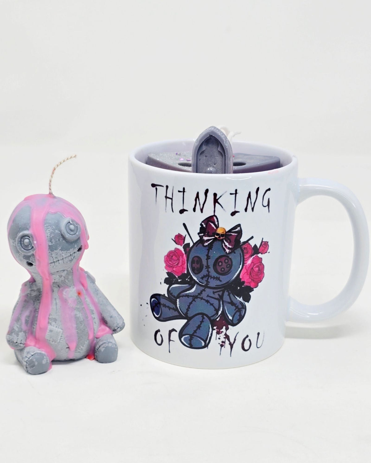 Artisan One Moon Flame Sweet Revenge Voodoo Coffee Mug Cherry Brandy Candle