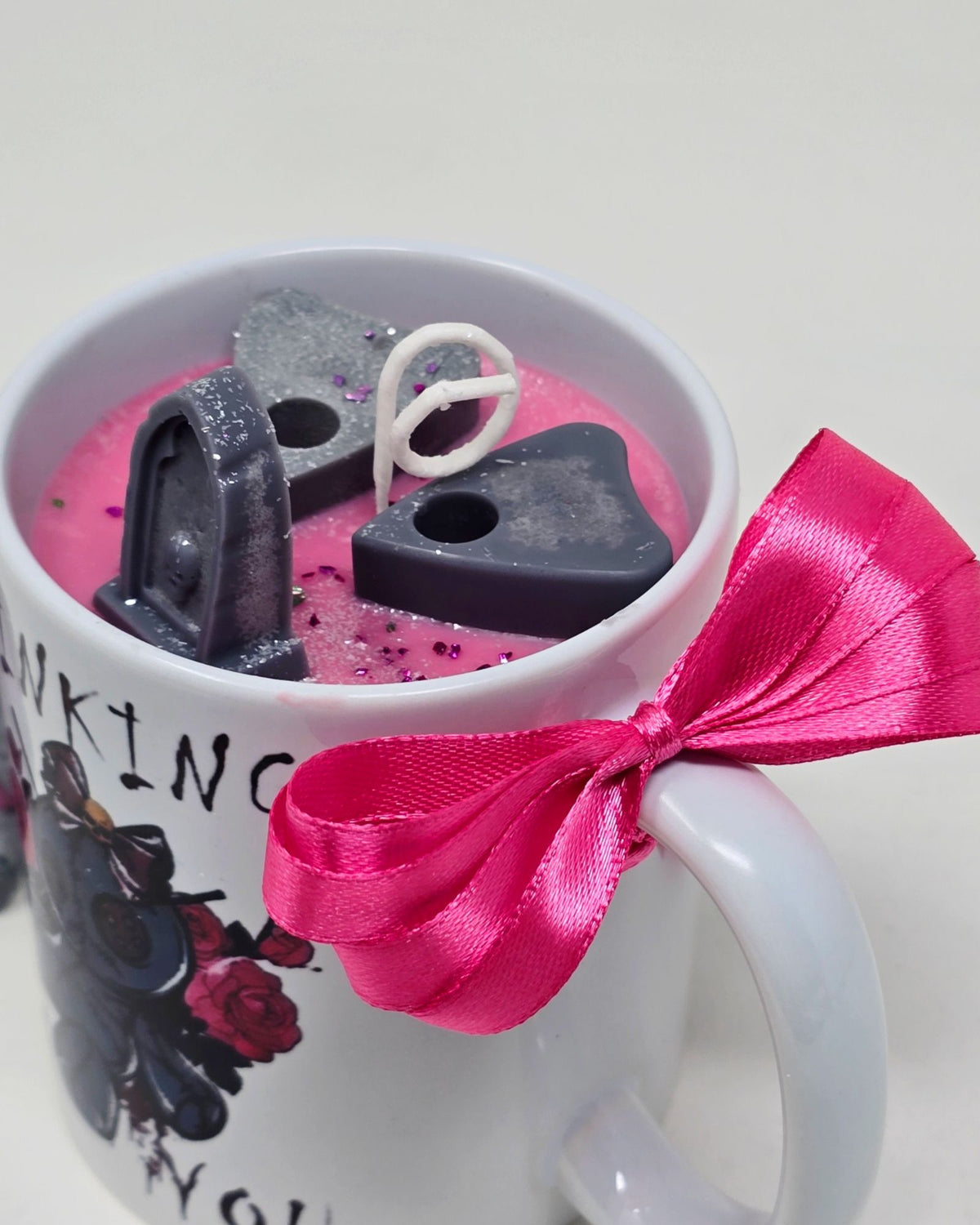 Artisan One Moon Flame Sweet Revenge Voodoo Coffee Mug Cherry Brandy Candle