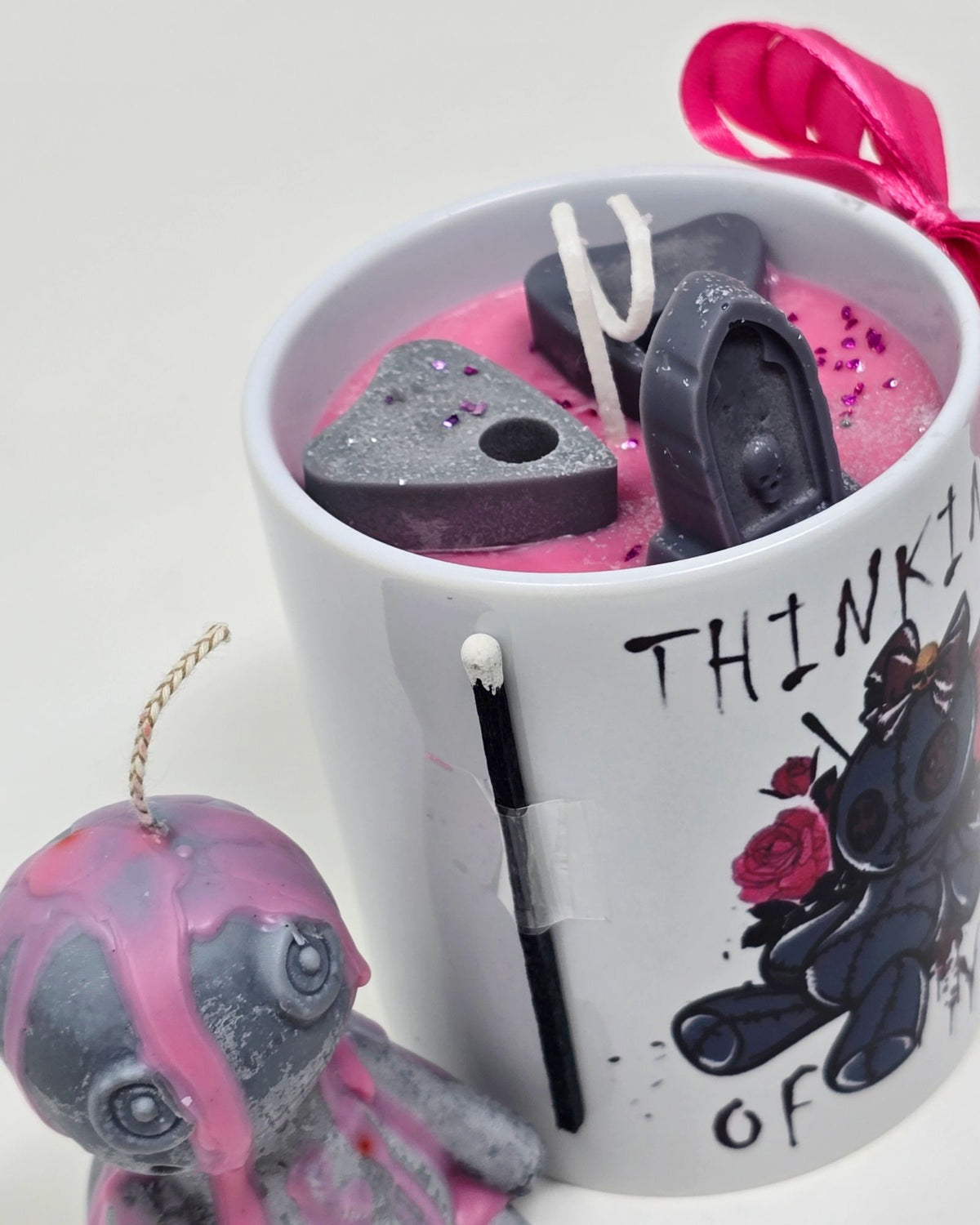 Artisan One Moon Flame Sweet Revenge Voodoo Coffee Mug Cherry Brandy Candle
