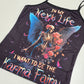 Karma Fairy Skull Angel Wings Double Sided Cami Top Goth Festival Shirt L New