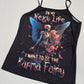 Karma Fairy Skull Angel Wings Double Sided Cami Top Goth Festival Shirt L New